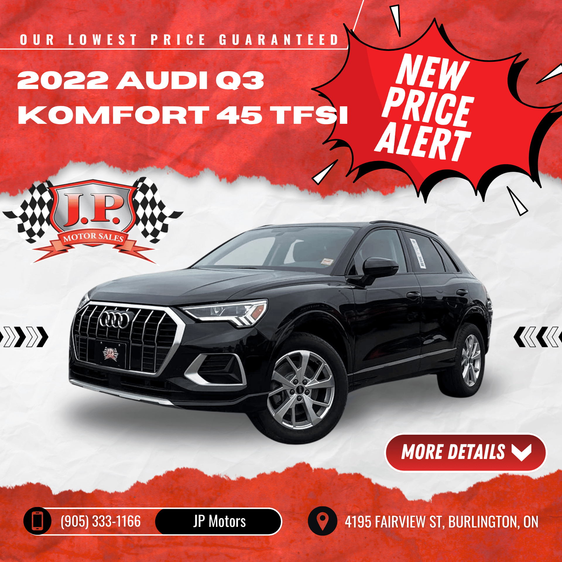 2022 Audi Q3 Komfort 45 TFSI – A065078